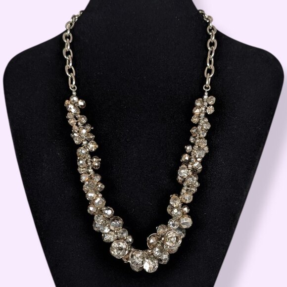 Vera Wang Jewelry - Vera Wang Metallic Cluster Bead Necklace